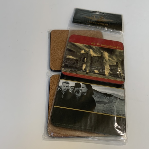 U2 Coaster Set collectible New - Picture 8 of 9